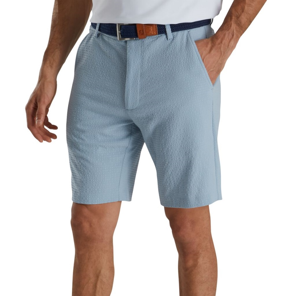 Shorts Footjoy Pt Dove Grey Seersucker 10\\ Estilo Da Temporada Anterior